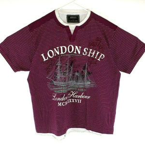 Aceman Mens London Harbour Pier 54 Graphic Tee XXL